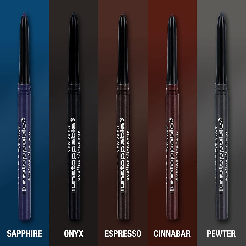 Maybelline Unstoppable Waterproof Mechanical Brown Eyeliner Pencil, Easy To Apply, Smooth Glide, Up To 24 Hour Wear, Espresso