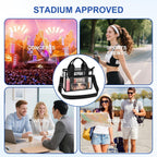 Clear Bag For Stadium Events Clear Sports Fan Messenger Bag Purse For Concert Festivel Outdoor Events