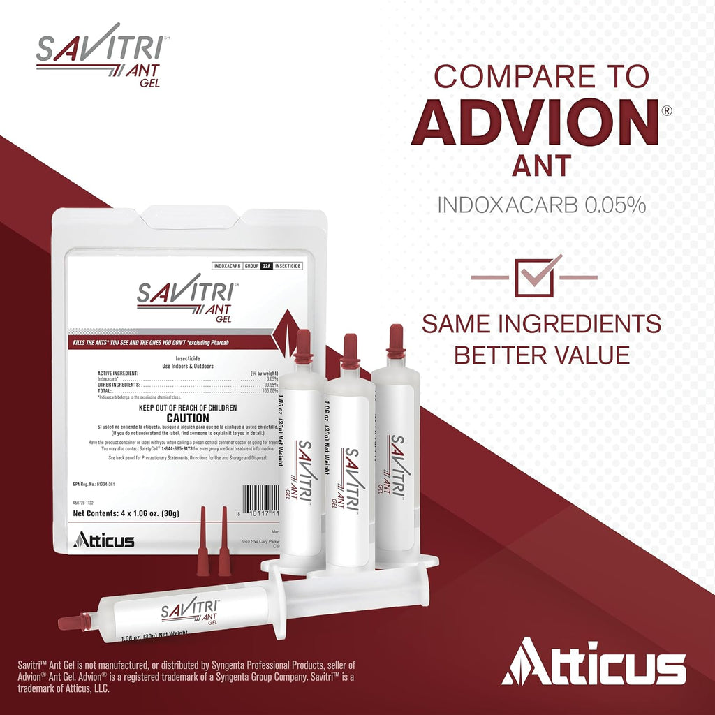 Atticus Savitri Ant Gel Bait (4 X 30 Grams) - Indoor And Outdoor Ant Killer