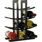 Oceanstar Wr1132 12-Bottle Bamboo Wine Rack, Dark Espresso