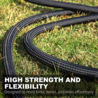 Garden Hose, Flexible Water Hose, Ultra Lightweight Non-Expanding Hose With 10 Function Sprayer, Leak Proof, Pressure Resistant For Yard, Outdoor (Black, 50Ft)