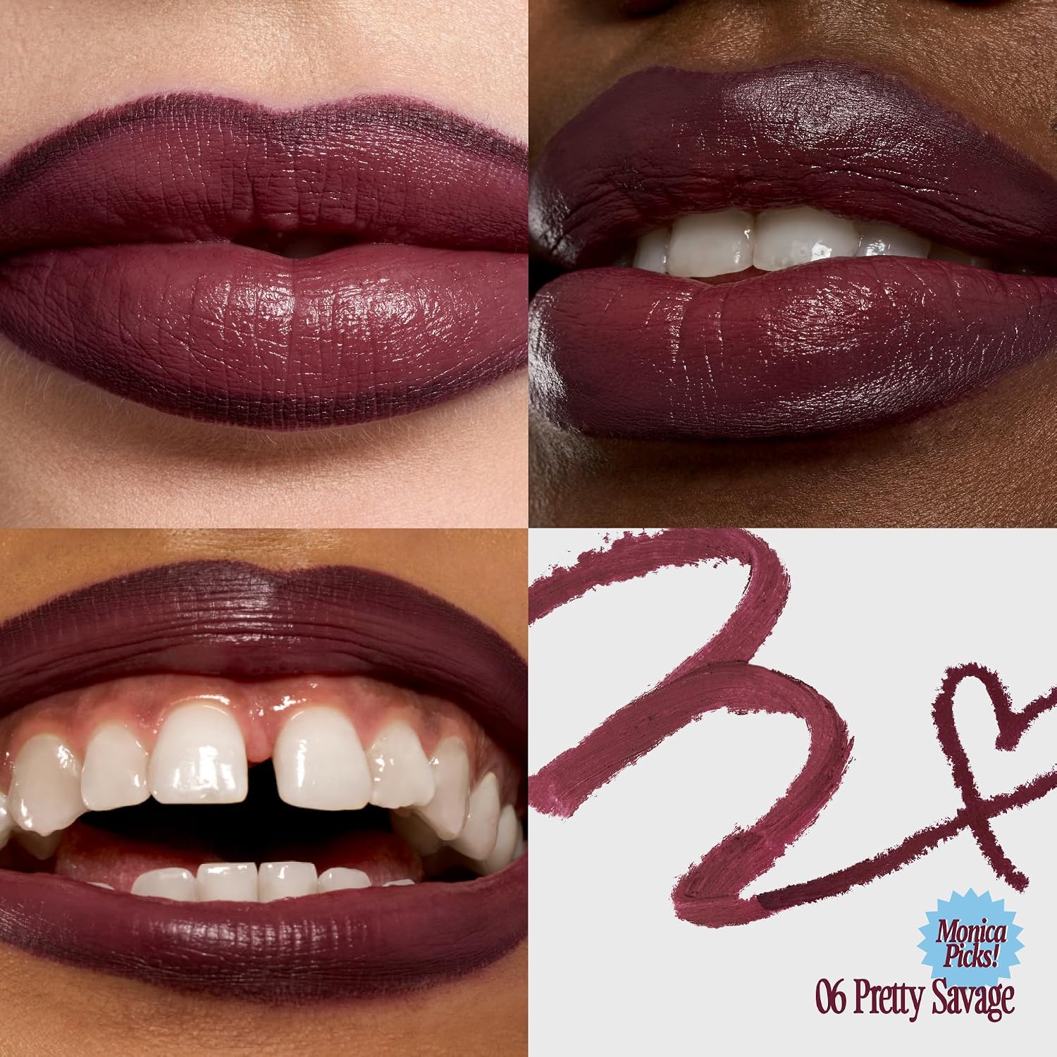 Fwee Long Lasting Dual Coloring Stick Lip Liner, Pretty Savage | All-In-One Dual Stick, Retractable Lip Liner Lipstick Combo, Satin Finish | Smooth Glide, Smudge-Proof | 1.2G (06 Pretty Savage)