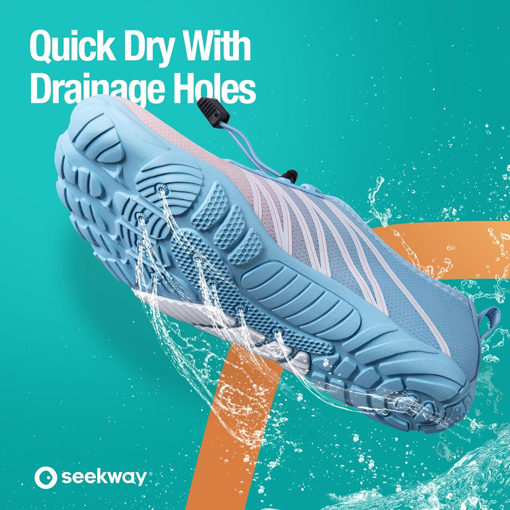 Seekway Water Shoes Men Women Adult Quick-Dry Aqua Sock Barefoot For Beach Swim River Pool Lake Hiking Kayaking Surfing