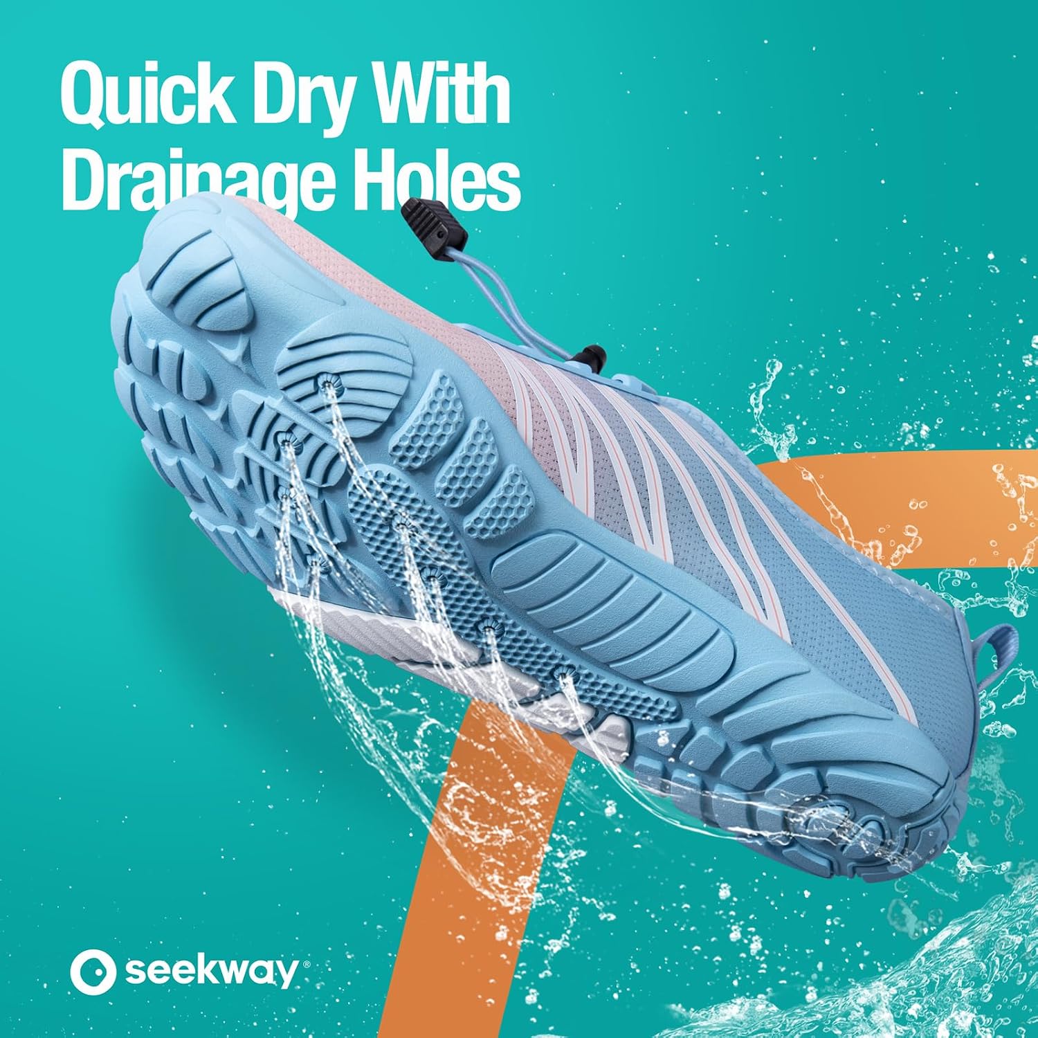 Seekway Water Shoes Men Women Adult Quick-Dry Aqua Sock Barefoot For Beach Swim River Pool Lake Hiking Kayaking Surfing