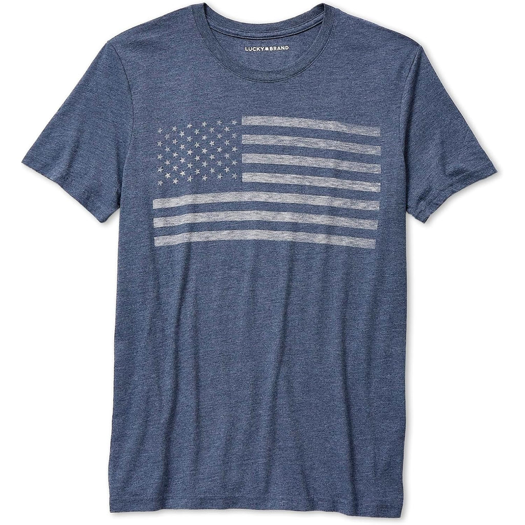 Lucky Brand USA Flag Graphic Tee