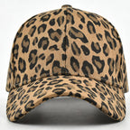 Baseball Hats for Women Men Adjustable Leopard Print Dad Trucker Hat Cotton Sun Protection Caps Sports Golf Medium