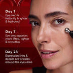 Olay Regenerist Under Eye Cream Roller, Eye Wrinkle Cream, Crows Feet & Bags Treatment, Anti-Wrinkle, Anti-Aging Serum, Fragrance-Free, Hexa-Repair Peptide & Bakuchiol, 0.7Oz