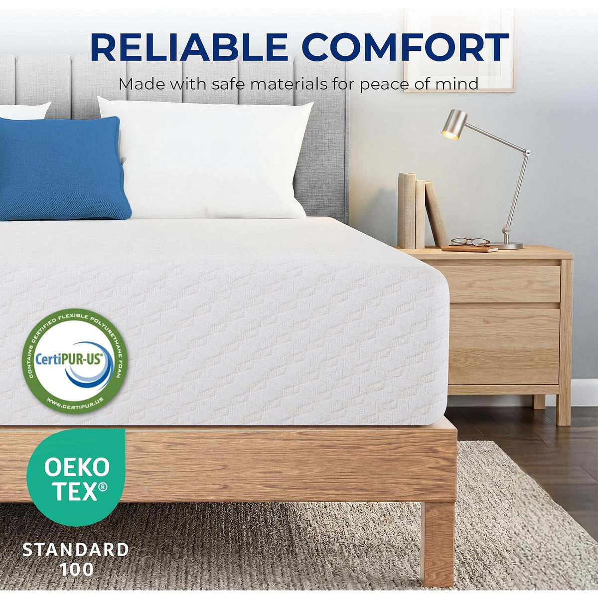 6 Inch Twin Cooling Gel Memory Foam Mattress, Medium Feel Comfort & Support With Pressure Relief, Breathable Memory Foam, Certipur-Us Certified, Mattress In A Box (Twin, 6 In)