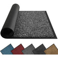 Super Absorbent Front Door Mat, 29.5" X 17", Non-Slip Washable Indoor Doormats, Low Profile Entryway Rug Outdoor, Dirt Resistant Welcome Mats For Front And Back Door Entrance, Grey