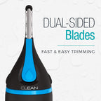 Remington Nose, Ear & Eyebrow Trimmer – Dual Edge Precision Blades, CLEANBoost Easy-Clean System, Waterproof Wet/Dry Groomer, Rotary + Detail Heads, Eyebrow Comb Included