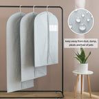 Dress Bags For Gowns Long, 65'' Long Dress Clear Garment Bag(Set Of 2, 23.3'' X 65'')