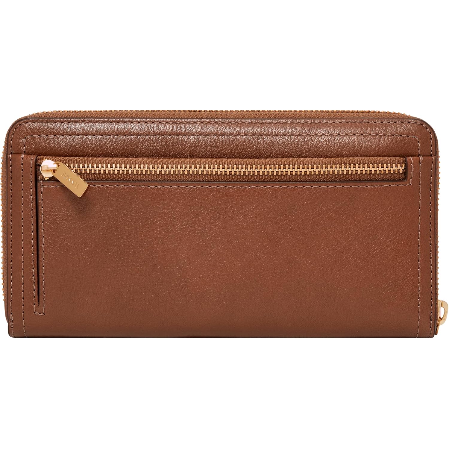Fossil Women'S Logan Leather Rfid-Blocking Zip Around Clutch Wallet With Wristlet Strap For Women