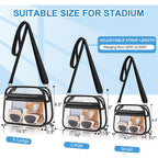 Clear Bag For Stadium Events - Stadium Approved Small Mini Clear Purse, Women'S Top-Handle Handbags For Sports Concerts
