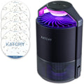 The Original Katchy Indoor Insect Trap - Fan Powered With Uv Light - Fruit Fly Traps For Indoors - For Fruit Flies, Gnats, Mosquitoes, Moths (Black)
