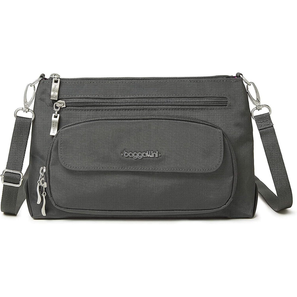 Baggallini Original Everyday 11X7.5 Crossbody Bags Rfid Protected Lightweight Nylon Zippered Travel Purse