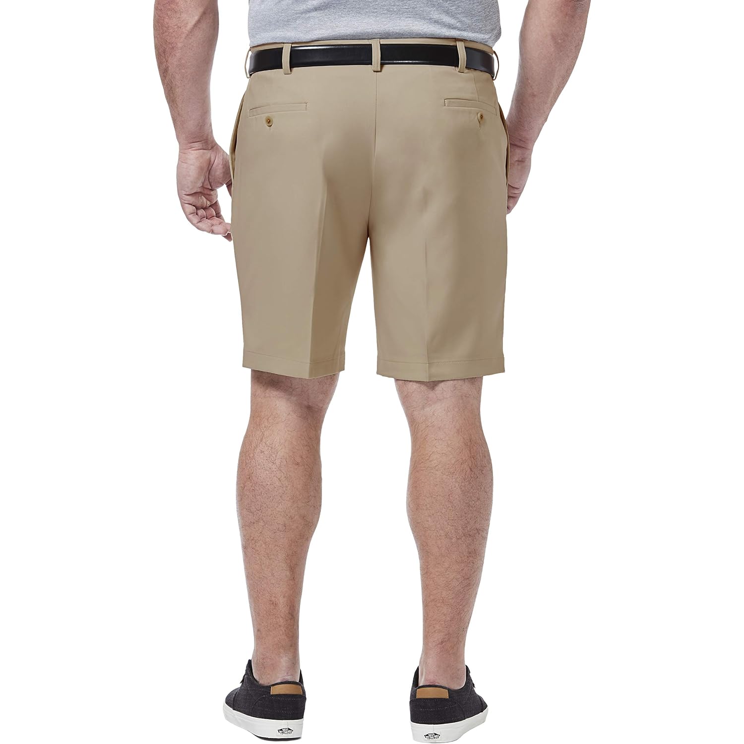 Haggar Men'S Cool 18 Classic Fit Expandable Waist Short Reg. And Big & Tall Sizes