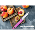 Paring Knife, 4 Inch Fruit Paring Knives Set Of 4 With Cover Sheath, Small Kitchen Sharp Peeling Cutting For Vegetable Stainless Steel