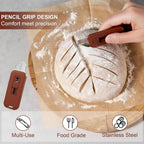 Bread Lame Dough Scoring Tool, Upgraded Lame Bread Tool, Extractable Sourdough Scoring Tool, Bread Scoring Tool with Magnetic, for Sourdough Bread baking Making（Includes 5 Bread Razor Blades）