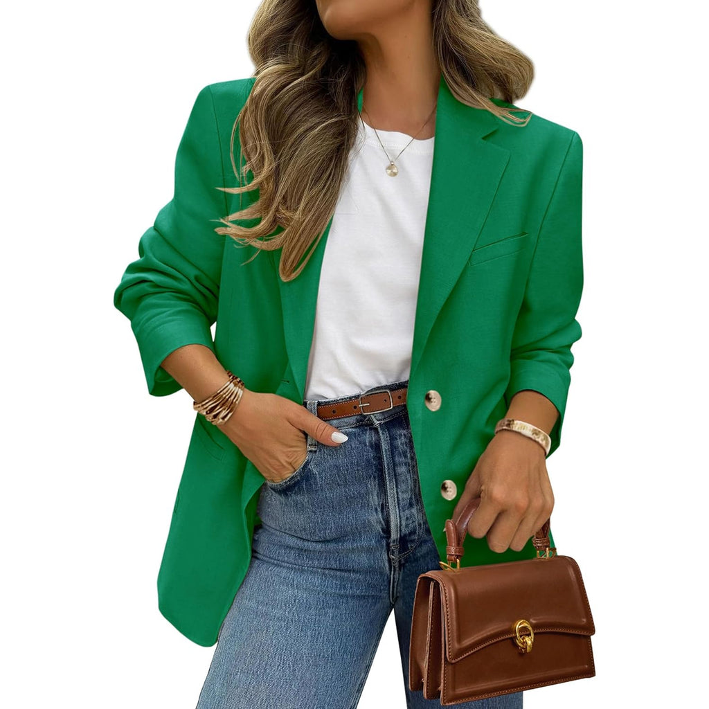 Prettygarden 2026 Blazers For Women Business Casual Long Sleeve Lapel Open Front Suit Jacket Work Blazer With Pockets