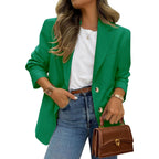 Prettygarden 2026 Blazers For Women Business Casual Long Sleeve Lapel Open Front Suit Jacket Work Blazer With Pockets