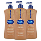 Vaseline Intensive Care Body Lotion Cocoa Radiant 3 count for Dry Skin Lotion Made with Ultra-Hydrating Lipids and Pure Cocoa Butter for a Long-Lasting, Radiant Glow 20.3 Oz