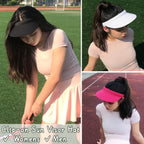 3 Pack Sports Sun Visor Hat Women Men Adjustable Clip On Visors Outdoor Golf Beach Cap