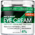Under Eye Cream For Dark Circles And Puffiness - Anti-Aging Caffeine Eye Cream Serum For Wrinkles With Retinol, Collagen, Peptides & Niacinamide - Mature & Older Skin - 1.85 Oz
