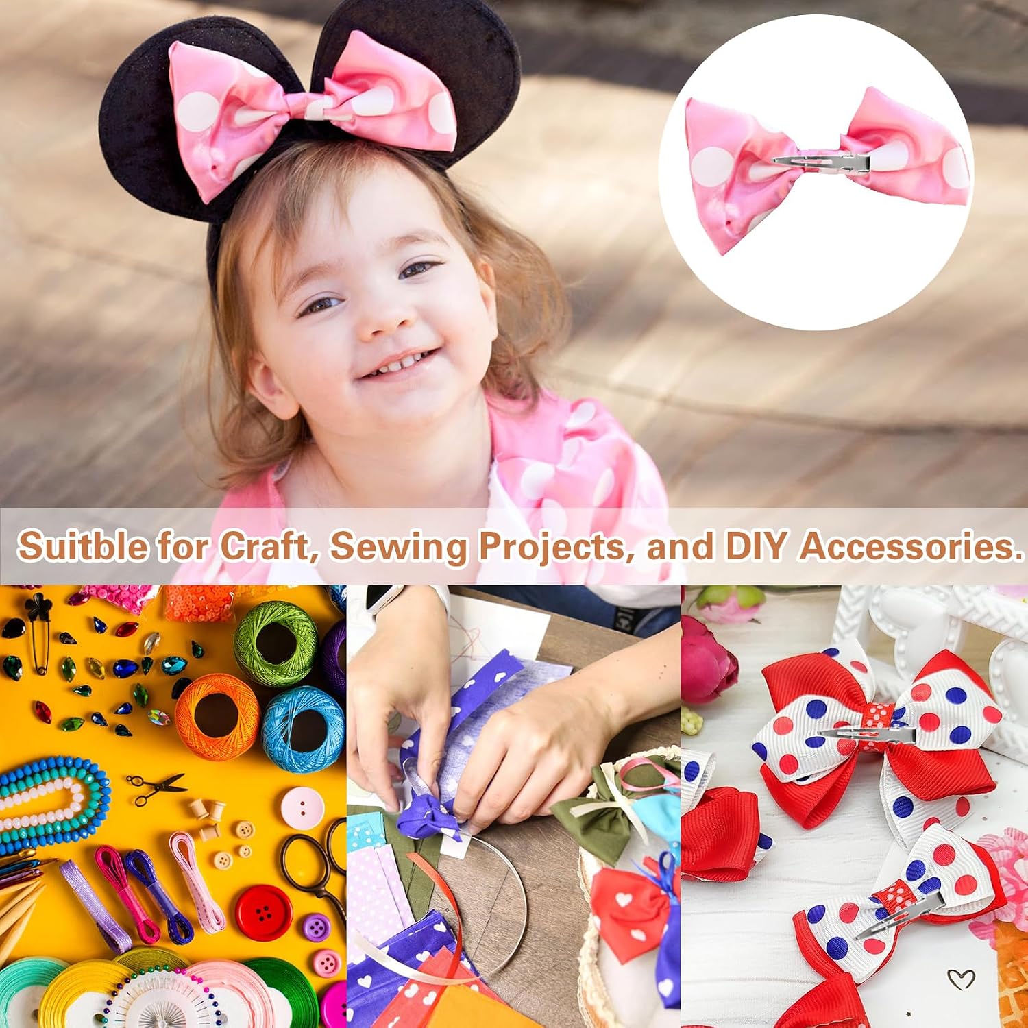 Hair Clips For Women Styling, 44Pcs Metal Duck Billed Pin Curl Clips, Hair Pins, Salon, Makeup, Hair Dyeing, Silver & Black