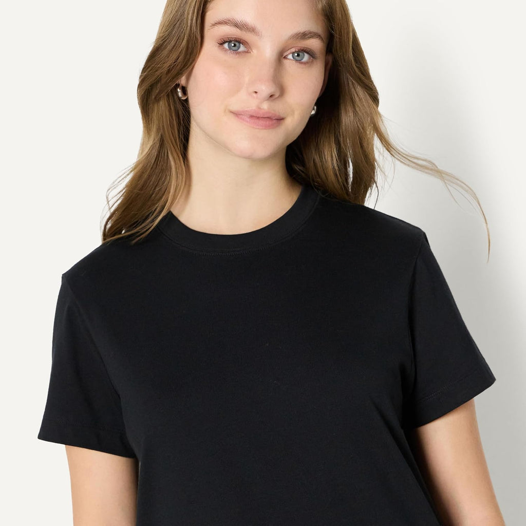 (Demi's Pick) Women's Relaxed-Fit Cotton Crewneck T-Shirt
