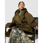 Norma Kamali Women'S Hooded Sleeping Bag Coat To Knee