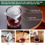 Lfsys Fruit Fly Traps For Indoors – 25 Pack Diy Cup Cover Adhesive Cards For Fruit Fly – Clear, Mess-Free, Indoor Use
