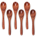 6Pcs 6In Wooden Spoons, Soup Spoons Set, Small Wooden Utensils | For Coffee, Tea, Jam, Sugar, Ice Cream And Bath Salts (6Pcs 6In)