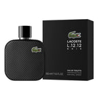 Lacoste - L.12.12 Noir Eau de Toilette - Men's Fragrance - Fougere Aromatic - With notes of Basil, Lavender & Dark Chocolate - 3.3 Fl Oz