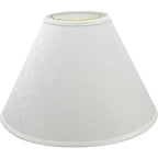 Aspen Creative Transitional Hardback Empire Shaped Spider Construction Lamp Shade, 18" Wide (7" X 18" X 12 1/2"), Off White