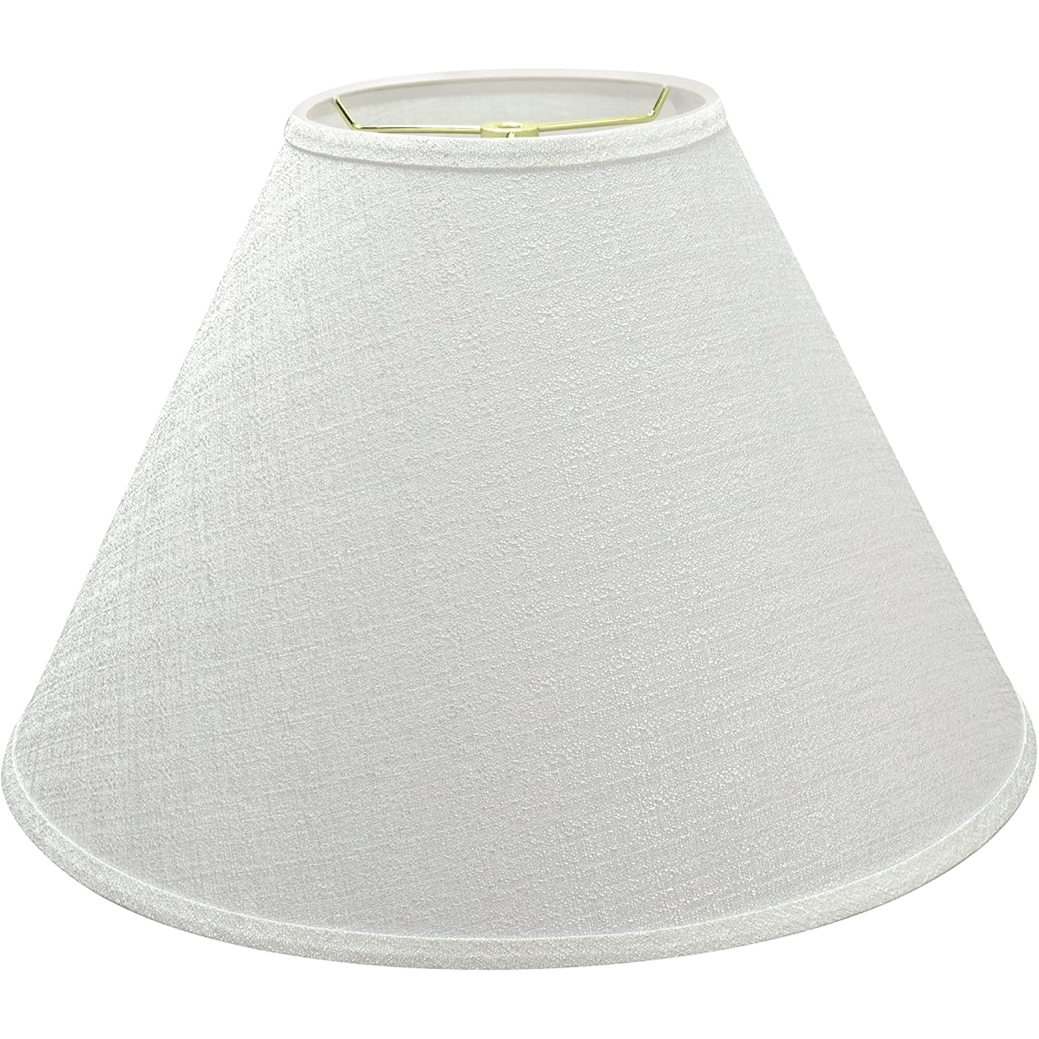 Aspen Creative Transitional Hardback Empire Shaped Spider Construction Lamp Shade, 18" Wide (7" X 18" X 12 1/2"), Off White