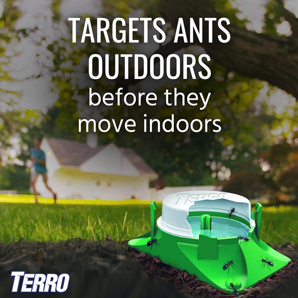 Terro T1804-6 Outdoor Ready-To-Use Liquid Ant Bait Killer And Trap - Kills Common Household Ants - 4 Bait Stations | Ready-To-Use Ant Killer Traps, Kills Common Household Ants Including Acrobat, Crazy, Ghost And Little Black Ants
