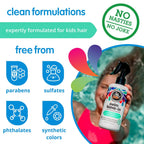 Socozy Swim Leave In Conditioner Spray & Treatment For Kids Hair (8 Fl Oz) Protects & Repairs Pool, Sun & Salt Damaged Hair, Gentle Formula With Activated Charcoal, Vitamin B5 & Sunflower Seed Extract