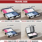 Vacuum Seal Bags For Clothing Travel And Home Storage, Travel Vacuum Bags With Electric Pump, Space Saver Compression Packing Cubes For Luggage Suitcase Bedding Blankets Clothes, 12 Combo