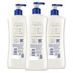 Vaseline Intensive Care Unscented Advanced Repair Body Lotion - Ultra-Hydrating with Lipids for Extremely Dry Skin, 20.3 oz, Pack of 3