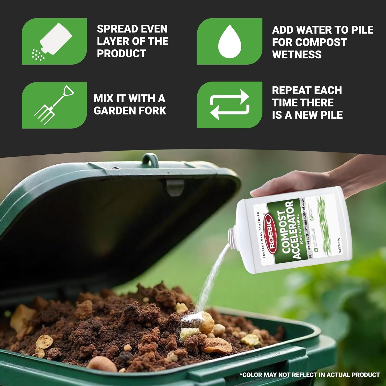 Roebic Ca-1 Bacterial Compost Accelerator: 2.5 Pounds, For Faster Composting