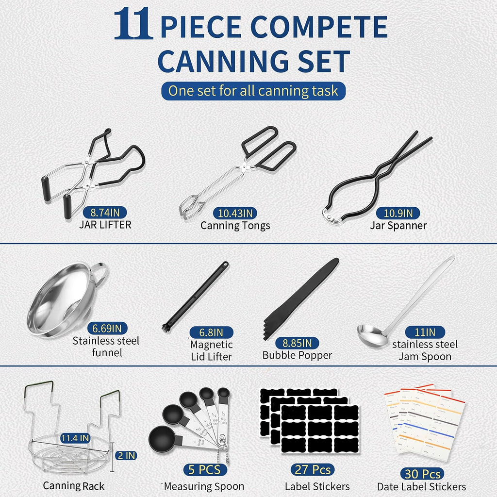 Gemfino Canning Supplies Starter Kit With Canning Rack,Canning Kit For Beginners