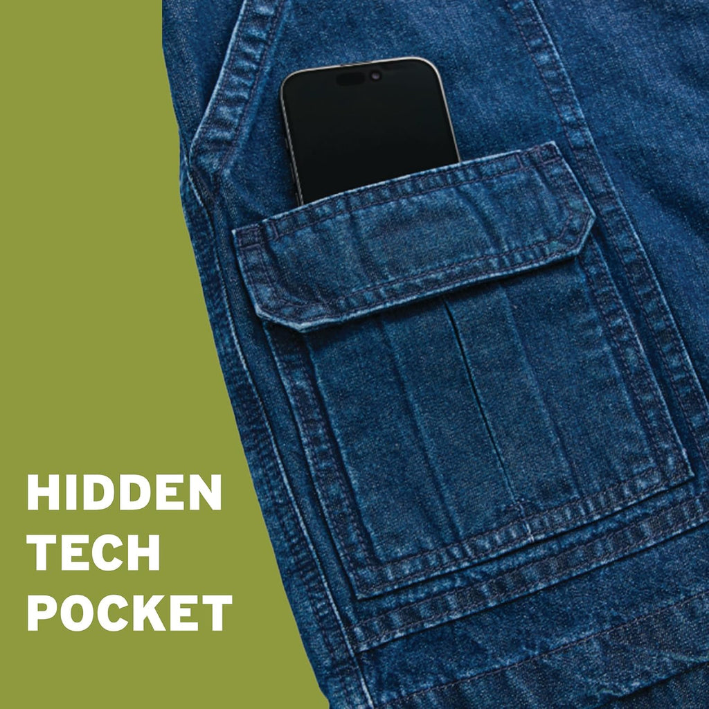 Savane Mens 8” Hiking Cotton Cargo Shorts With Tech Pocket (Available In Big & Tall)