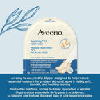 Aveeno Repairing CICA Foot Mask with Prebiotic Oat and Shea Butter, Moisturizing Foot Mask for Extra Dry Skin, 2 Single-Use Slippers 1 ea