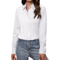 Button Down Shirts for Women Classic Fit Dress Shirt Work Business Casual Long Sleeve Blouse Tops