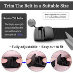 Mile High Life | Nylon Web Belt | Outdoor Military Belt | Tsa Safe Buckle Plastic/Metal