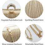 Clutch Purse for Women, Evening Bag with Removable Chain Strap Elegant Handbag for Wedding/Prom/Cocktail/Party