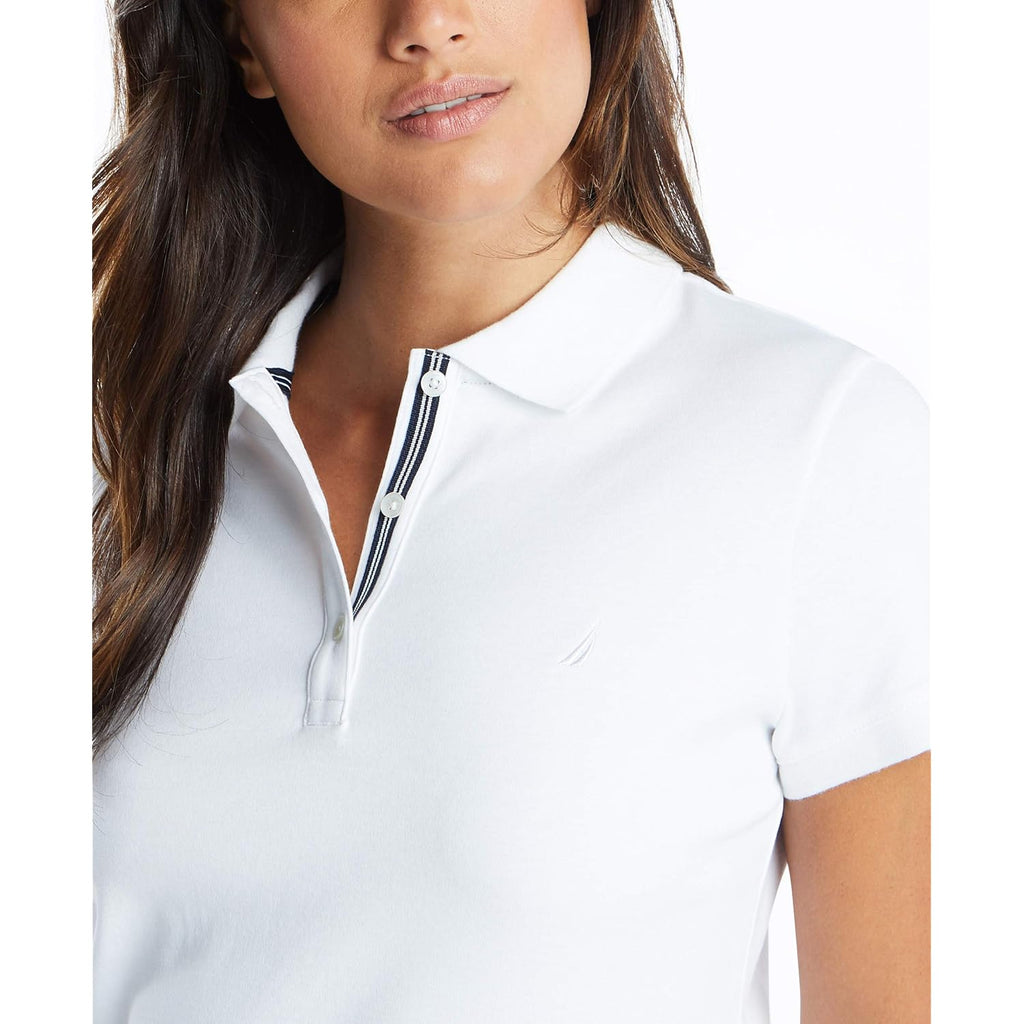 Women's 3-Button Short Sleeve Breathable 100% Cotton Polo Shirt