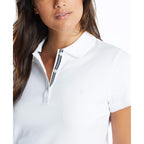 Women's 3-Button Short Sleeve Breathable 100% Cotton Polo Shirt