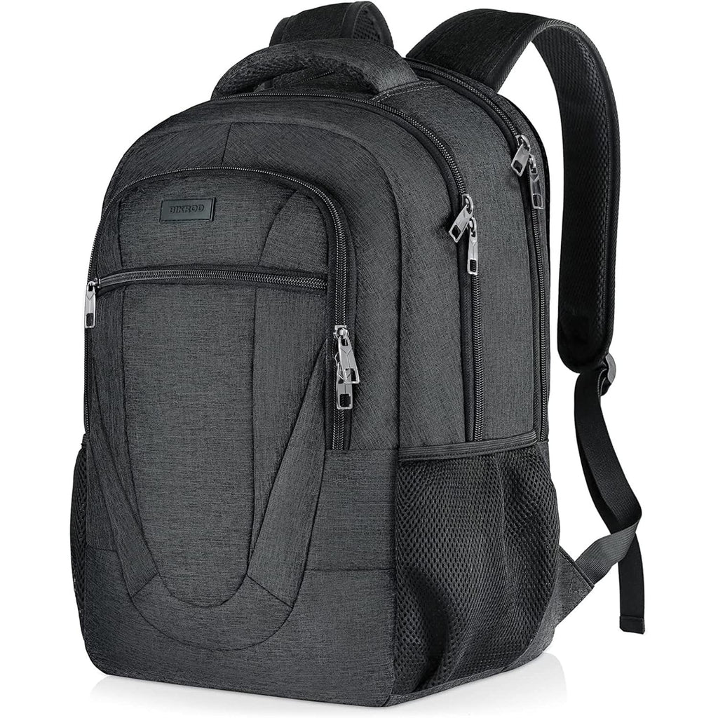 Bikrod Travel Laptop Backpack, 17 Inch Extra Large School Backpacks For Teen Boys And Girls, Black Water Resistant Women Back Pack, Business Men Sturdy Computer Bag