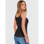 Tank Top for Womens Summer 2026 Scoop Neck Sleeveless Ribbed Knit Workout Basic Tees Slim Fitted Cami Shirts